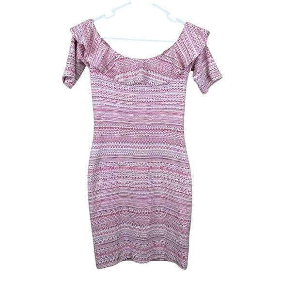 Amanda Uprichard Revolve Barbie Pink Off-Shoulder  Mini Dress‎ | Size S Small - Picture 1 of 5